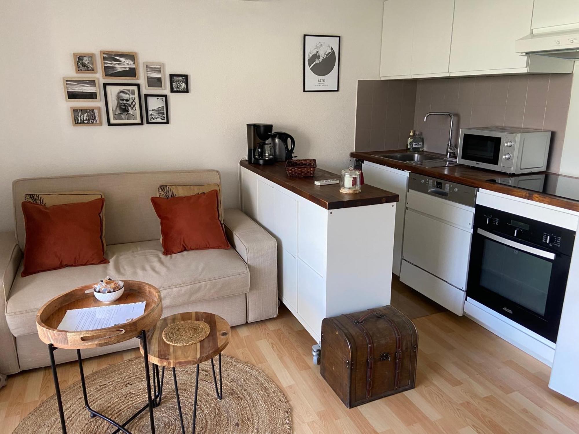 Charmant Appartement Central Terrasse Proche Gare Sete Ngoại thất bức ảnh